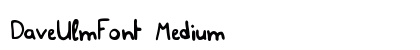 DaveUlmFont Medium preview