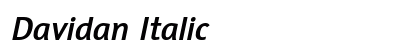 Davidan Italic Preview