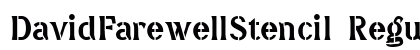 DavidFarewellStencil Regular preview