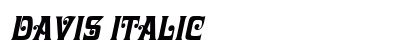 Davis Italic preview