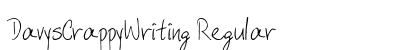 DavysCrappyWriting Regular preview