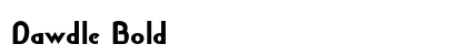 Dawdle Bold preview