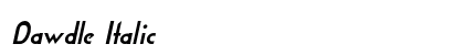 Dawdle Italic preview