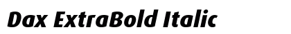 Dax ExtraBold Italic preview
