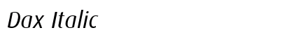 Dax Italic preview