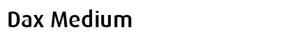 Dax Medium preview