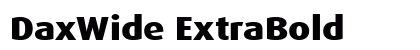 DaxWide ExtraBold Preview