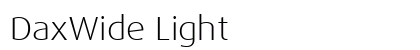 DaxWide Light preview