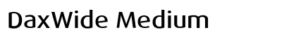 DaxWide Medium preview