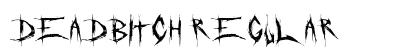 DeadBitch Regular preview