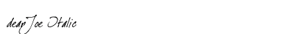 dearJoe Italic preview