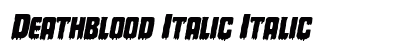 Deathblood Italic Italic preview