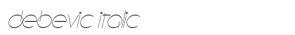 Debevic Italic preview