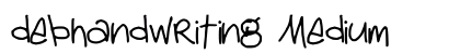debhandwriting Medium preview