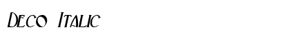 Deco Italic preview