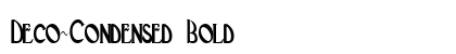 Deco-Condensed Bold Preview