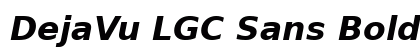 DejaVu LGC Sans Bold Oblique Preview