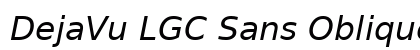 DejaVu LGC Sans Oblique preview