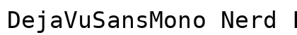 DejaVuSansMono Nerd Font Mono Book preview
