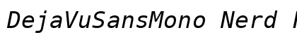 DejaVuSansMono Nerd Font Mono Oblique preview