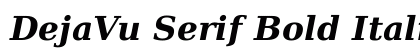 DejaVu Serif Bold Italic Preview