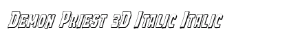 Demon Priest 3D Italic Italic preview