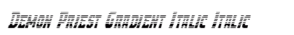 Demon Priest Gradient Italic Italic preview