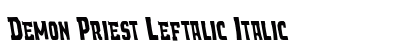 Demon Priest Leftalic Italic preview