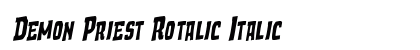 Demon Priest Rotalic Italic preview
