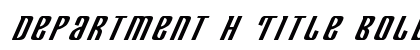 Department H Title Bold Italic Bold Italic preview