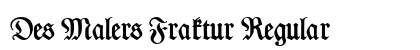 Des Malers Fraktur Regular preview
