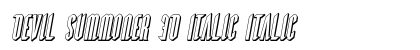 Devil Summoner 3D Italic Italic preview