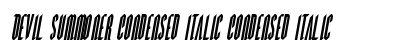 Devil Summoner Condensed Italic Condensed Italic preview