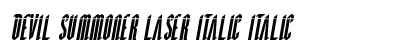 Devil Summoner Laser Italic Italic preview