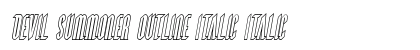 Devil Summoner Outline Italic Italic preview