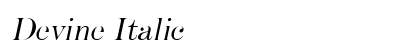 Devine Italic preview