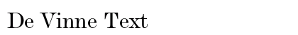De Vinne Text preview