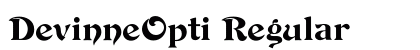 DevinneOpti Regular preview