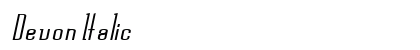 Devon Italic preview