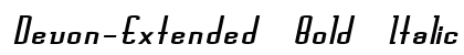 Devon-Extended Bold Italic preview