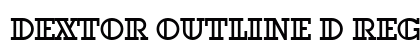 Dextor Outline D Regular preview