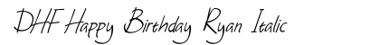 DHF Happy Birthday Ryan Italic preview