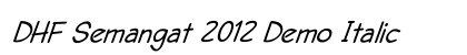 DHF Semangat 2012 Demo Italic preview