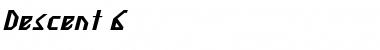 Descent 6 Font
