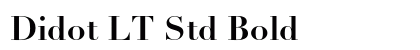 Didot LT Std Bold Preview