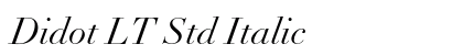 Didot LT Std Italic Preview