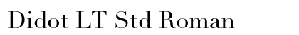 Didot LT Std Roman preview