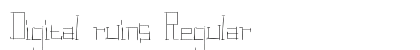 Digital ruins Regular preview