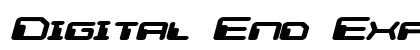 Digital End Expanded Italic Preview
