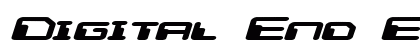 Digital End Extra-expanded Italic preview